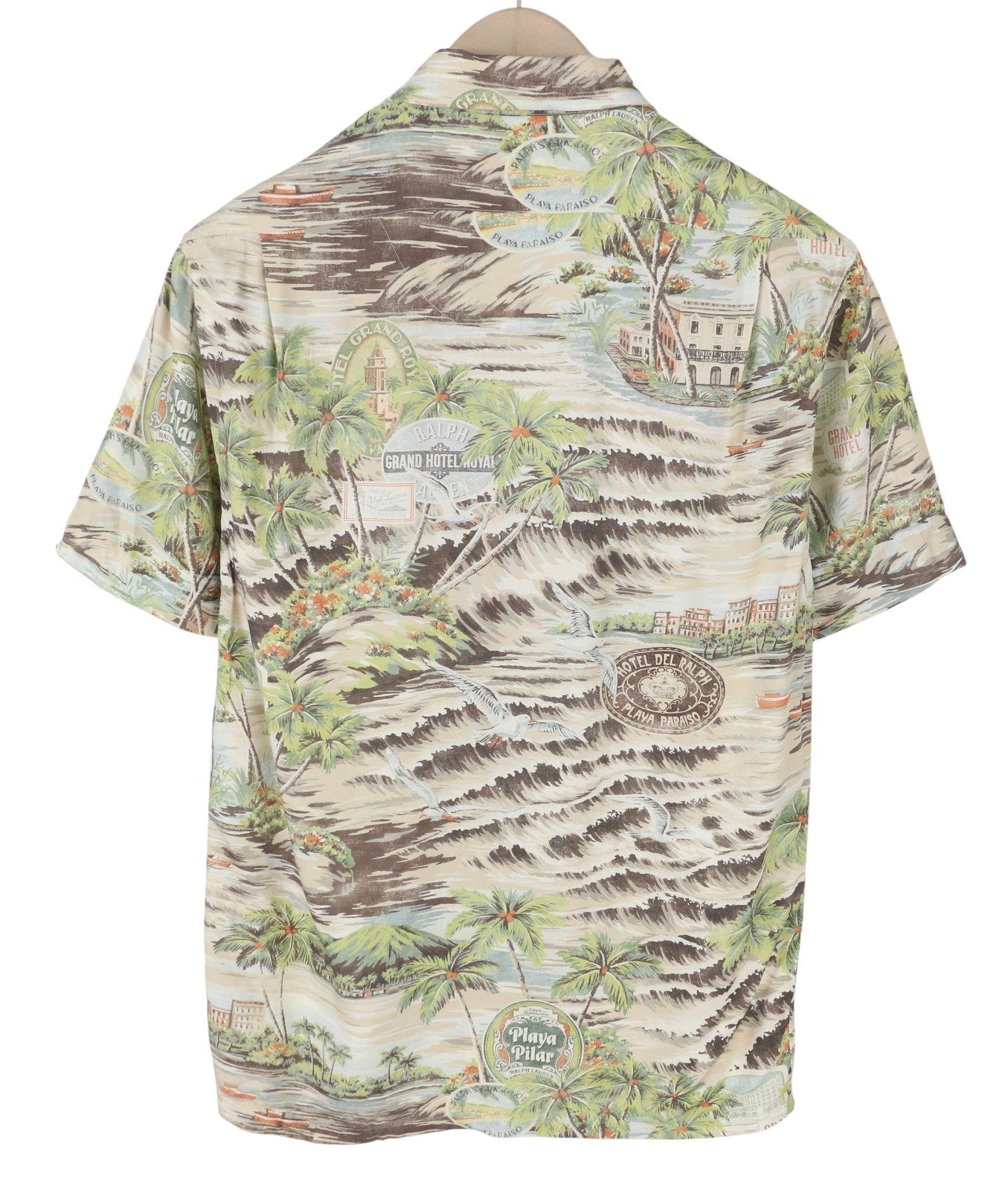 RALPH LAUREN vyriški marškinėliai XS dydžio raštuoti klasikinio kirpimo marškinėliai platėjančios iškirptės trumpomis rankovėmis RRP249 