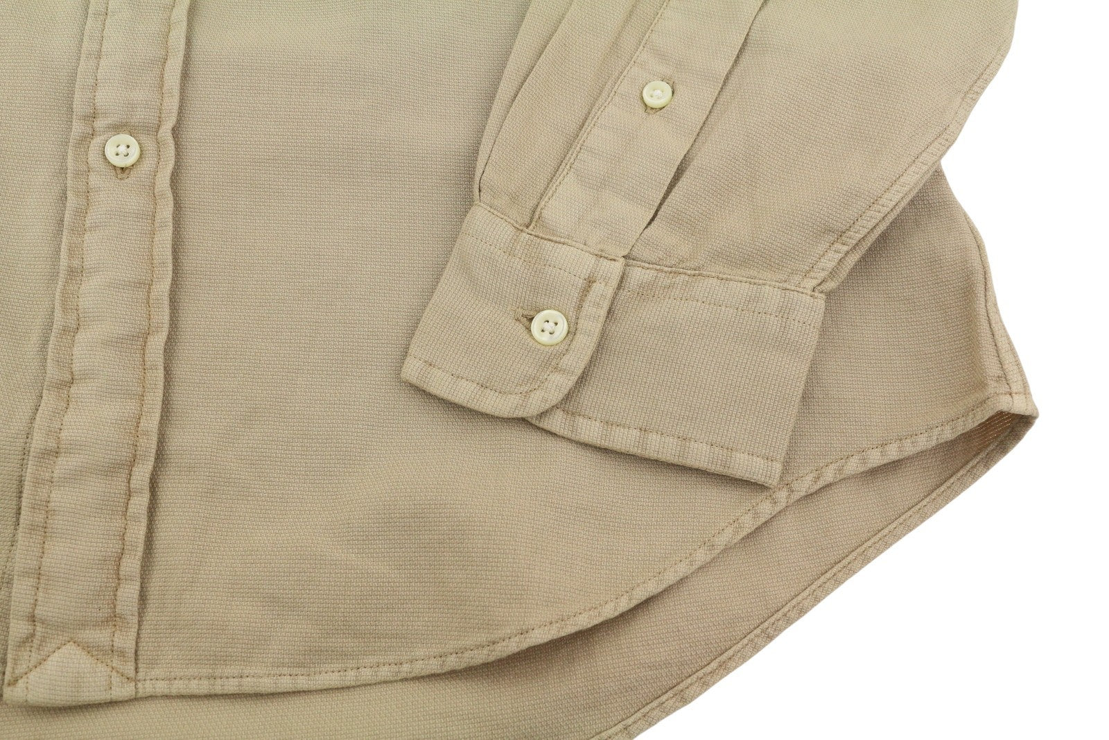 RALPH LAUREN Surrey gelsvai rudi vyriški marškinėliai M, rudi, su sagomis žemyn, individualaus kirpimo, RRP149 