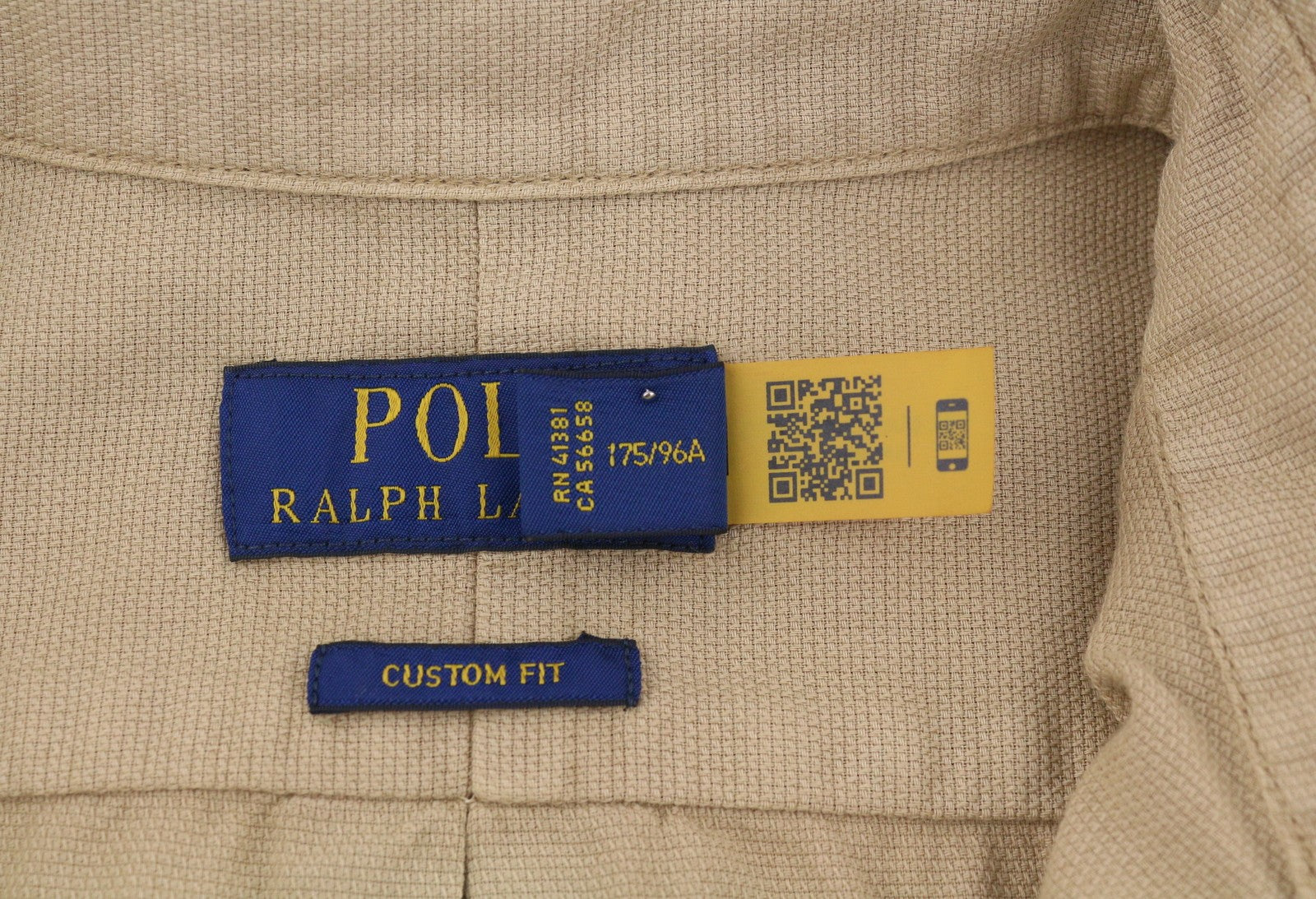 RALPH LAUREN Surrey gelsvai rudi vyriški marškinėliai M, rudi, su sagomis žemyn, individualaus kirpimo, RRP149 