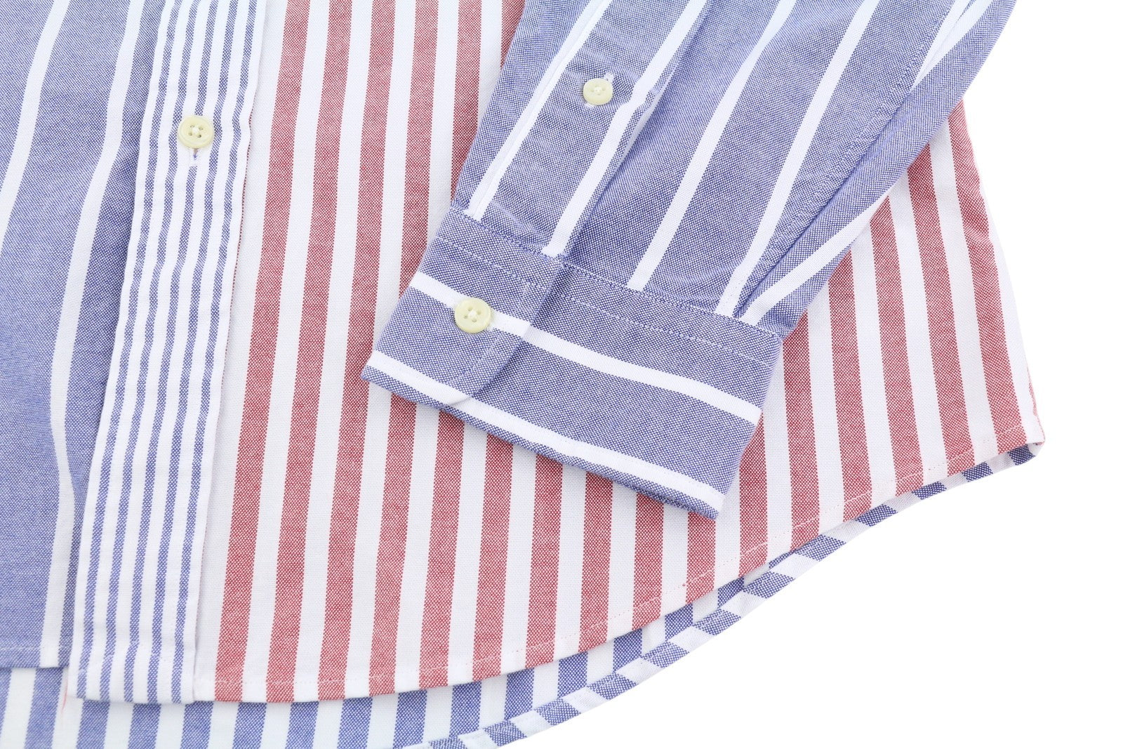 RALPH LAUREN vyriški marškinėliai M dryžuoti su sagomis užsegama apykakle, užlopytos kišenės, pritaikytas kirpimas RRP219 