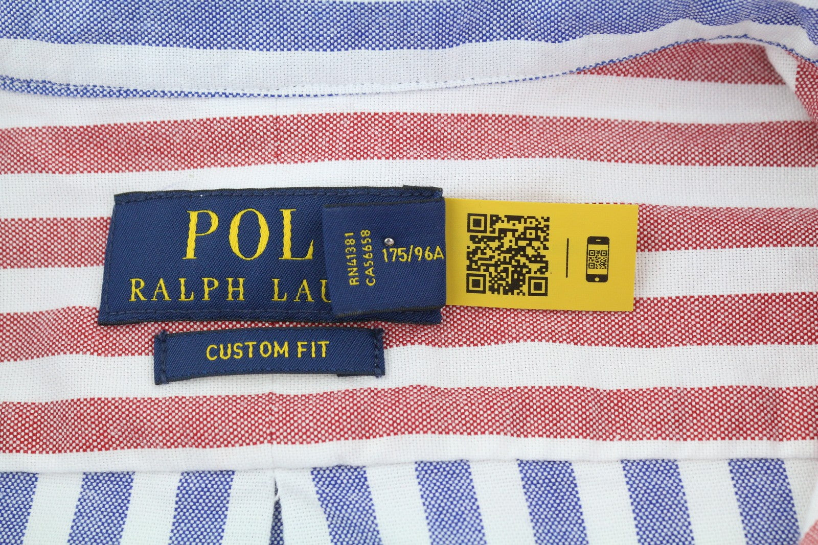 RALPH LAUREN vyriški marškinėliai M dryžuoti su sagomis užsegama apykakle, užlopytos kišenės, pritaikytas kirpimas RRP219 