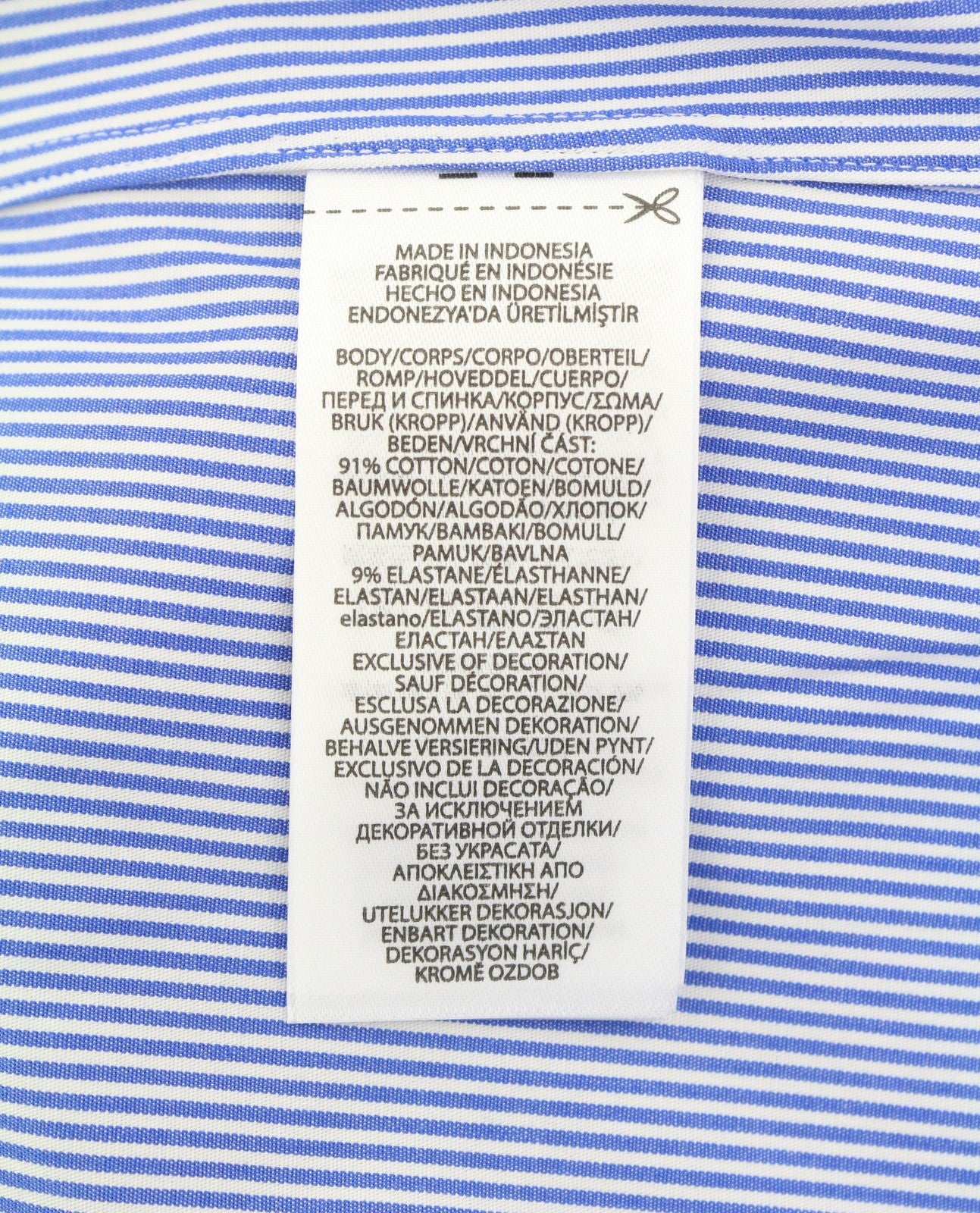 RALPH LAUREN „Core Replen“ vyriški marškinėliai, L dydžio, mėlyni, dryžuoti, su sagomis, RRP155 