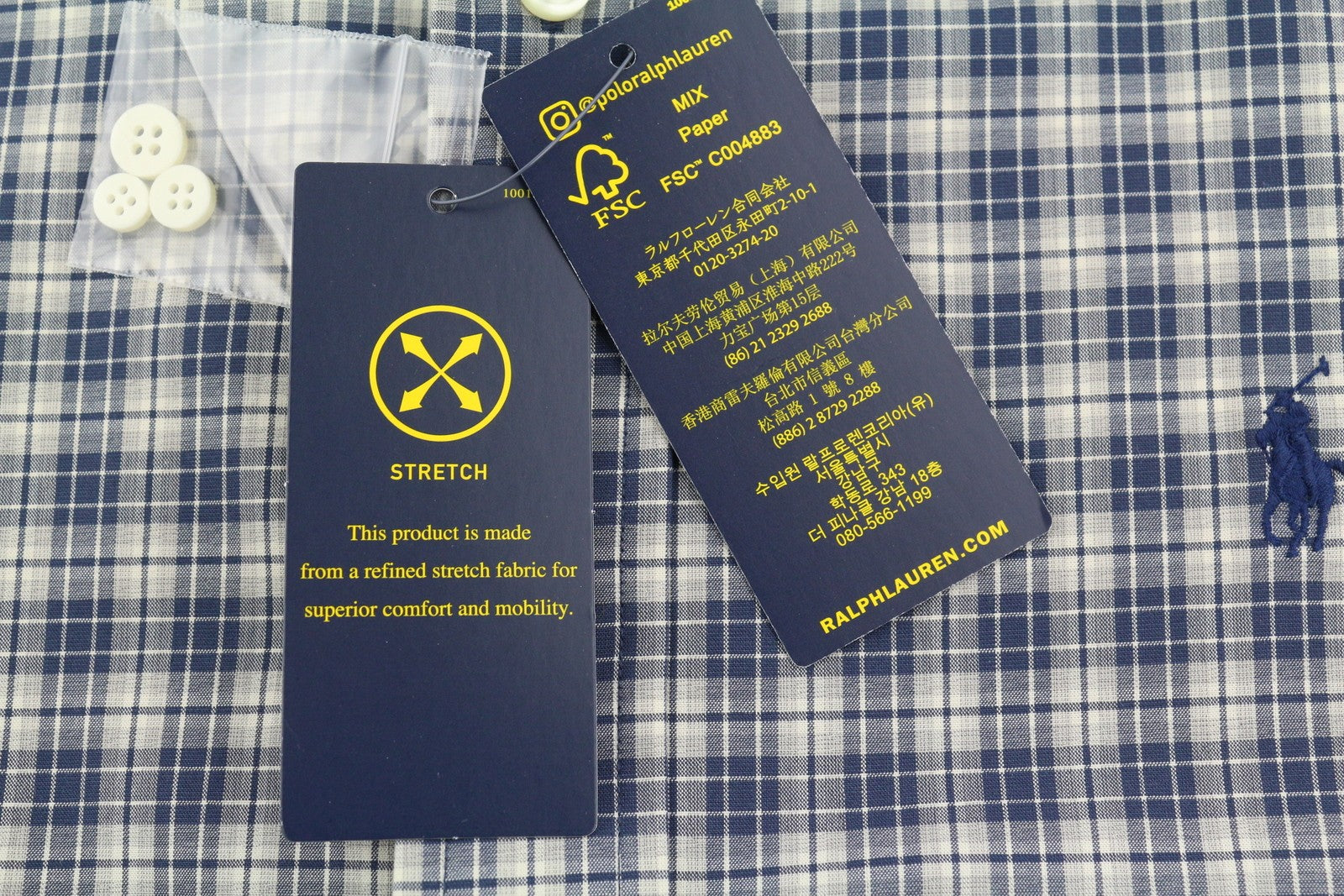 RALPH LAUREN vyriški marškinėliai S, tamprūs, languoti, su sagomis žemyn iškirpte, laisvalaikio stiliaus. 