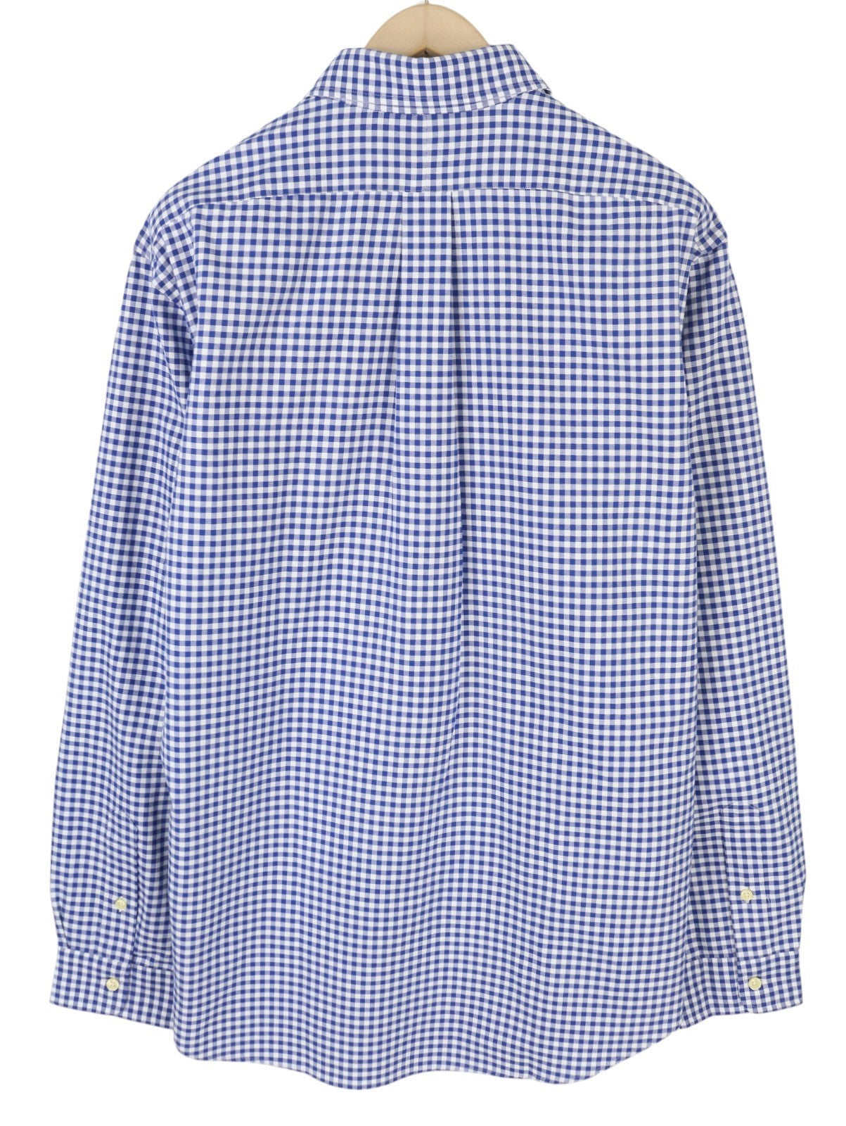 RALPH LAUREN Core Replen Men Shirt XL Blue Check Button-Down Neck Casual RRP159