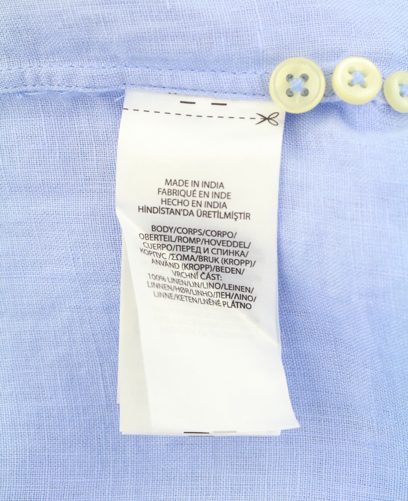 RALPH LAUREN vyriški marškinėliai S mėlyni lininiai, individualaus kirpimo, su sagomis užsegama kaklo dalimi, RRP169 