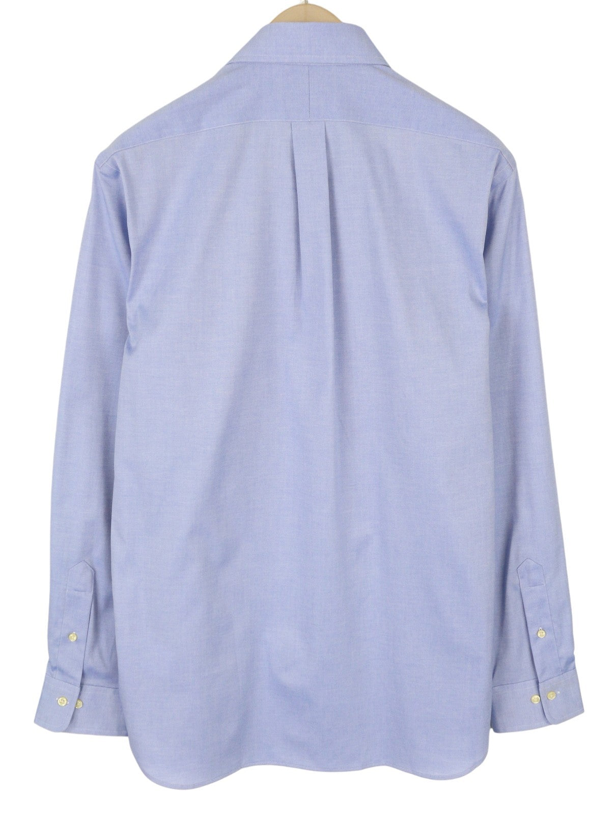 RALPH LAUREN „Core Replen“ vyriški oficialūs marškinėliai M mėlyni su sagomis žemyn iškirpte, pagal užsakymą RRP149 