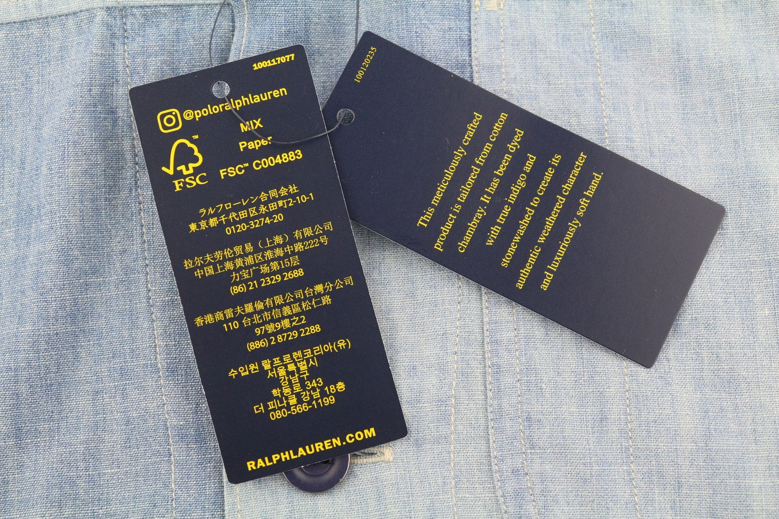 RALPH LAUREN vyriški marškinėliai S mėlyni išblukę lopai su sagomis išskleista klasikinio stiliaus RRP199 