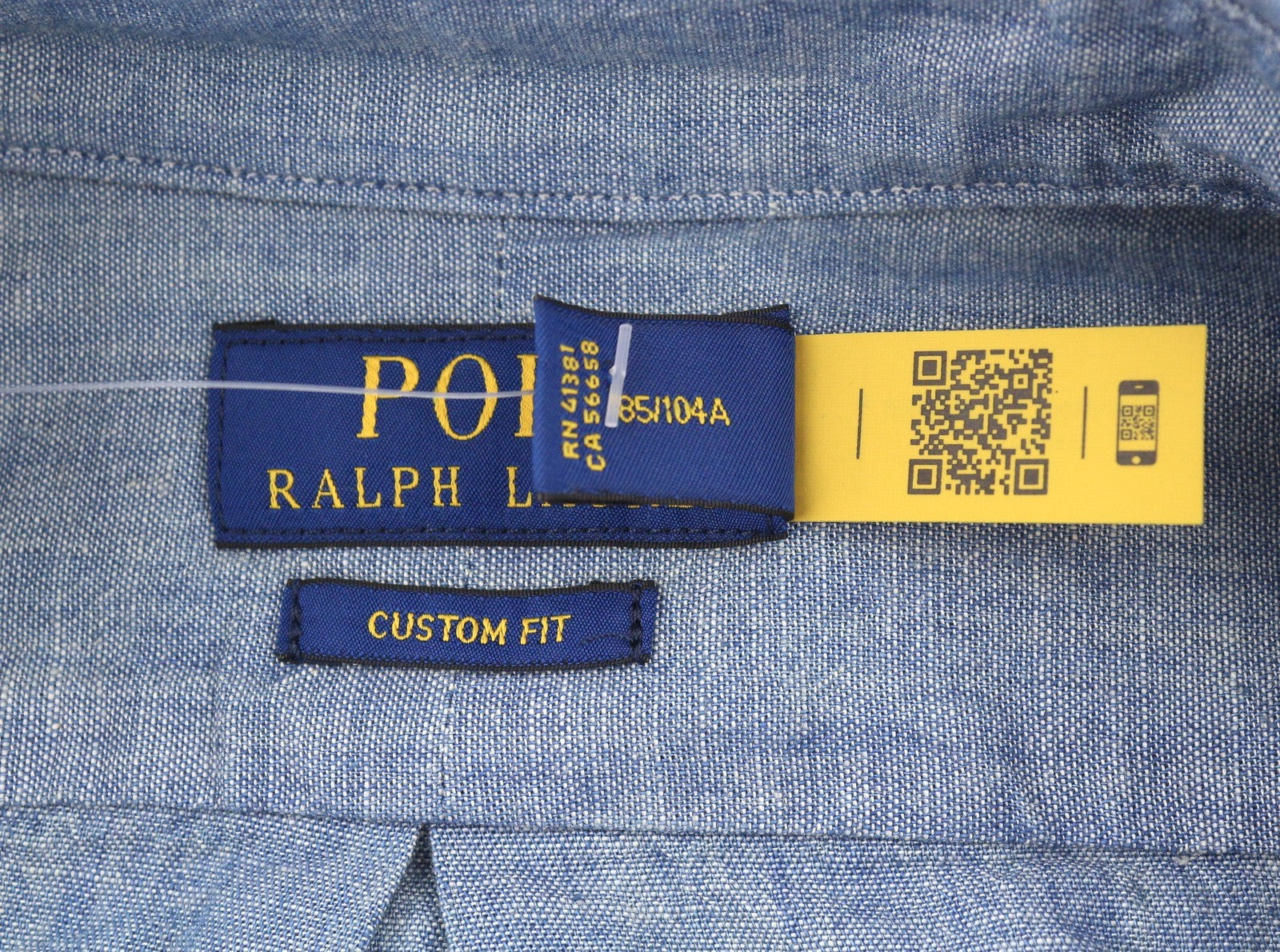 RALPH LAUREN „Core Replen“ vyriški marškinėliai, XL dydžio, mėlyni, išblukę, su sagomis, pritaikytas kirpimas, RRP159 