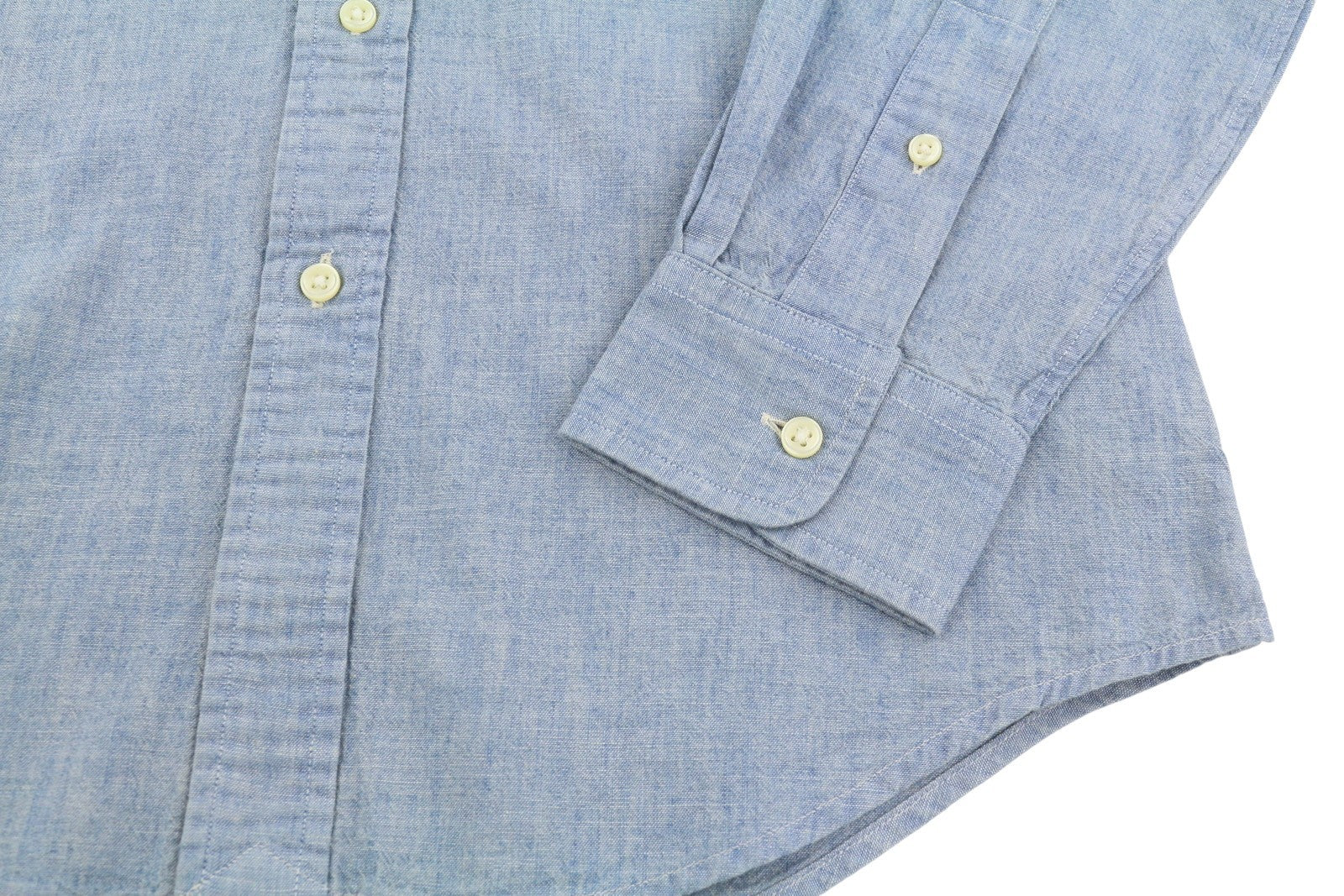 RALPH LAUREN „Core Replen“ vyriški marškinėliai, XL dydžio, mėlyni, išblukę, su sagomis, pritaikytas kirpimas, RRP159 