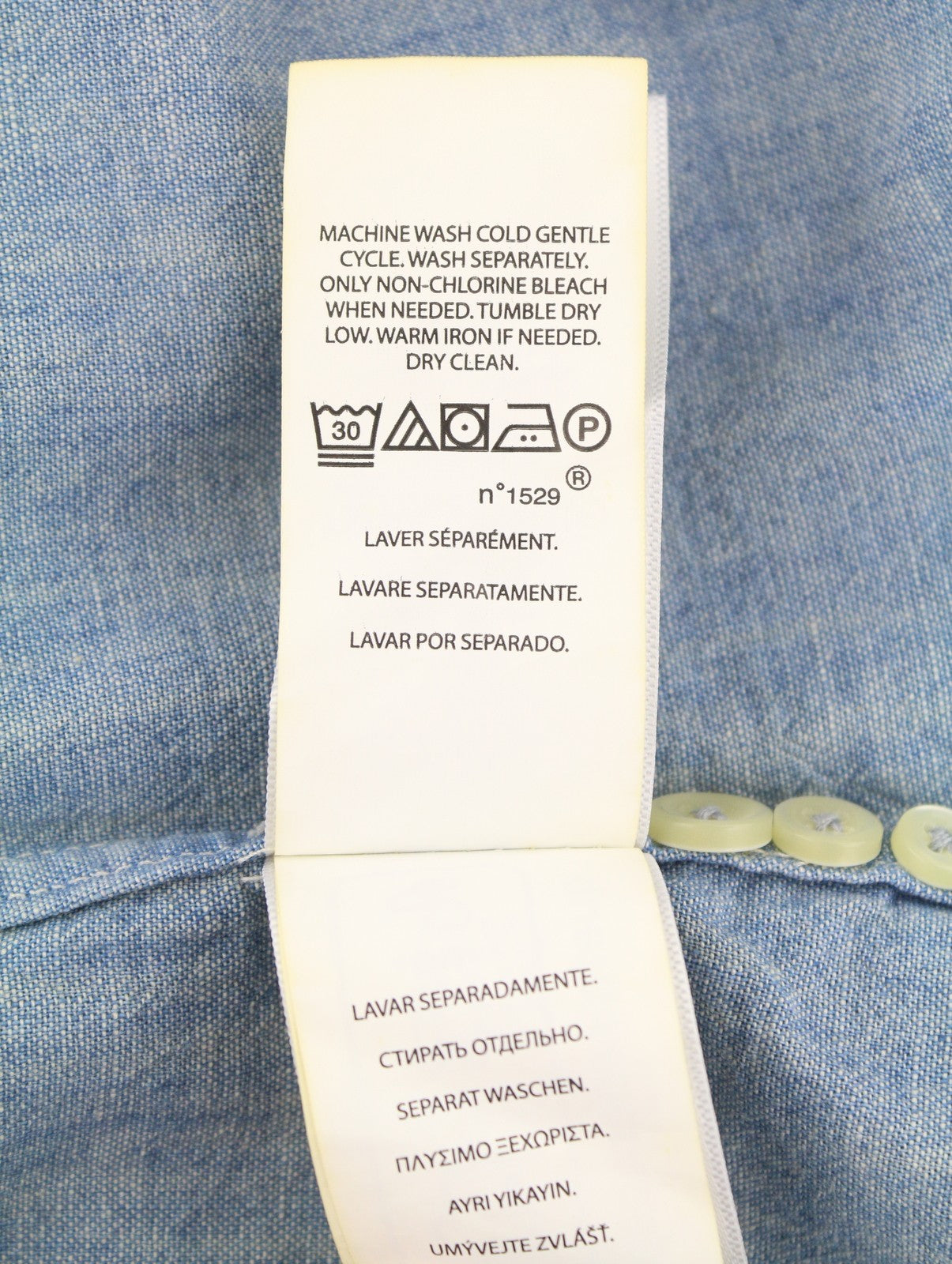 RALPH LAUREN „Core Replen“ vyriški marškinėliai, mėlyni, išblukę, su sagomis, laisvalaikio stiliaus, RRP159 