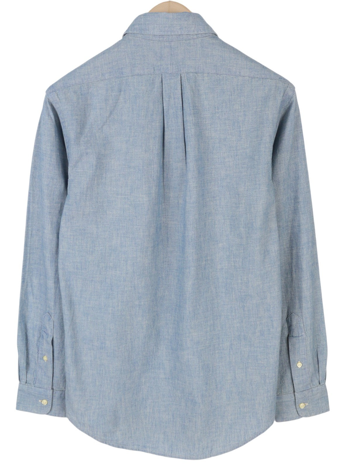 RALPH LAUREN „Core Replen“ vyriški marškinėliai, mėlyni, išblukę, su sagomis, laisvalaikio stiliaus, RRP159 