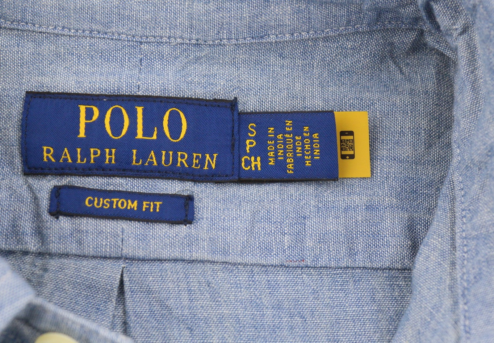 RALPH LAUREN „Core Replen“ vyriški marškinėliai, mėlyni, išblukę, su sagomis, laisvalaikio stiliaus, RRP159 
