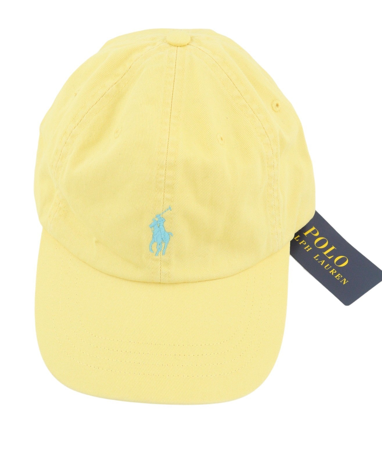 RALPH LAUREN Classic Sport Men Cap OS Yellow Embroidered Logo Baseball Unisex
