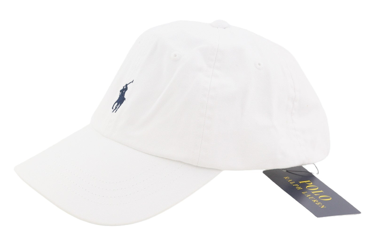 RALPH LAUREN Core Replen Men Cap OS White Embroidered Logo Baseball Unisex