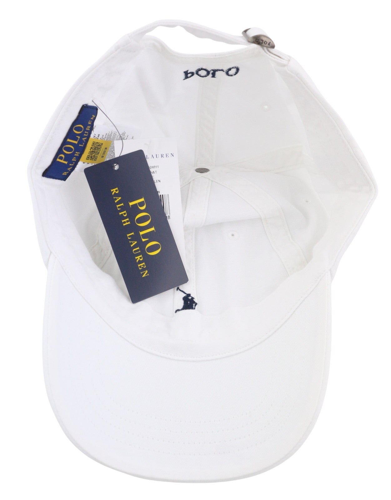 RALPH LAUREN Core Replen Men Cap OS White Embroidered Logo Baseball Unisex