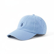 RALPH LAUREN Men Cap OS Light Blue Embroidered Logo Cotton Baseball Unisex