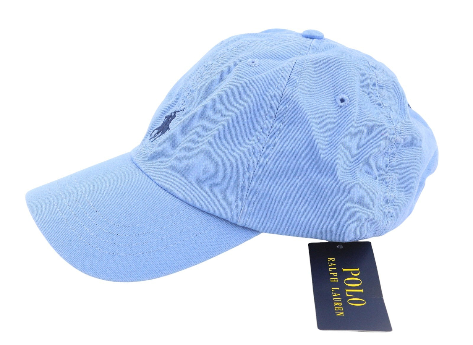 RALPH LAUREN Men Cap OS Light Blue Embroidered Logo Cotton Baseball Unisex