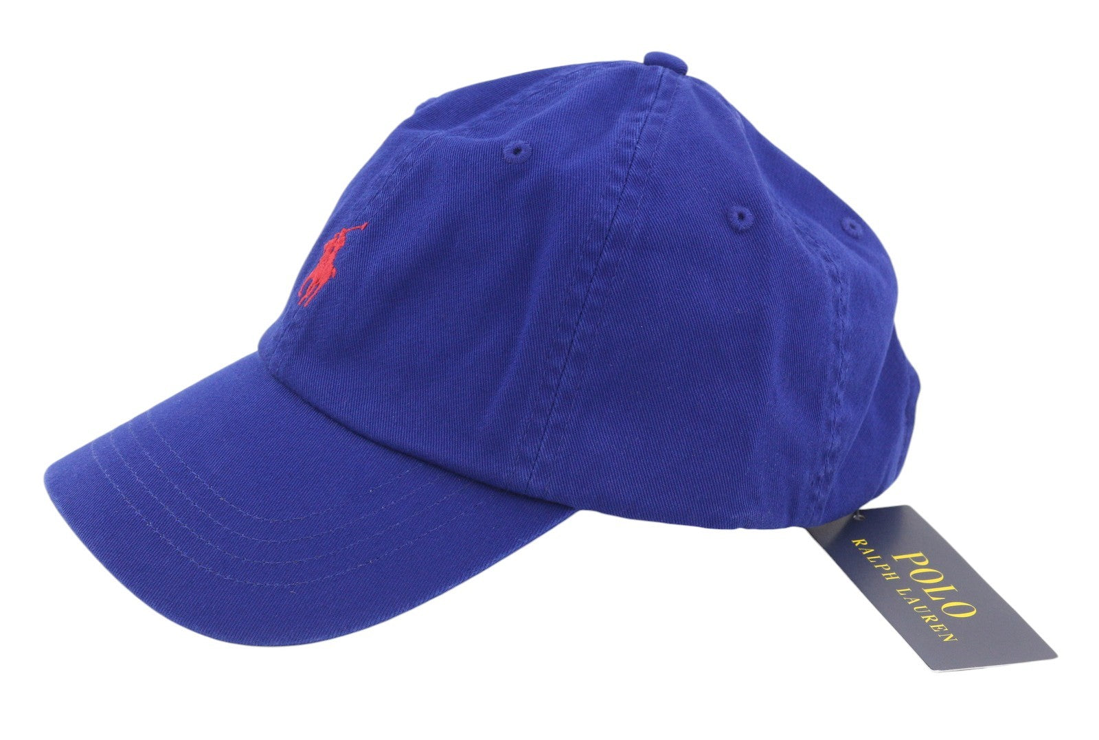 RALPH LAUREN Men Cap OS Blue Embroidered Logo Cotton Baseball Unisex