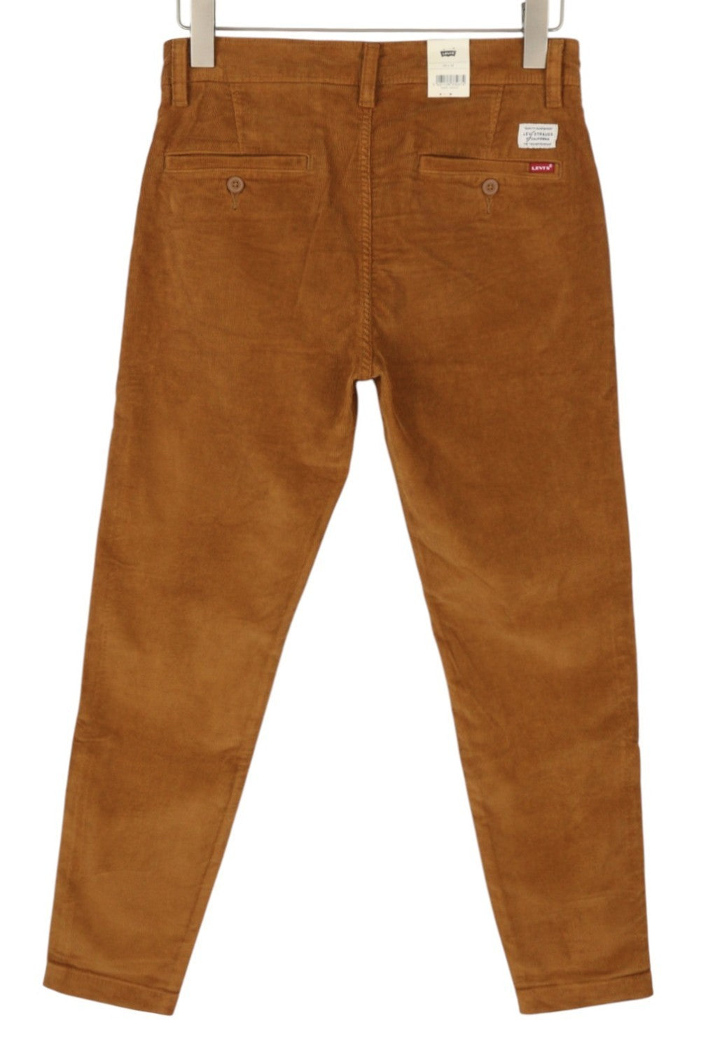 LEVI'S XX Chino Men Trousers W29/L32 Brown Corduroy Standard Taper Fit Big E