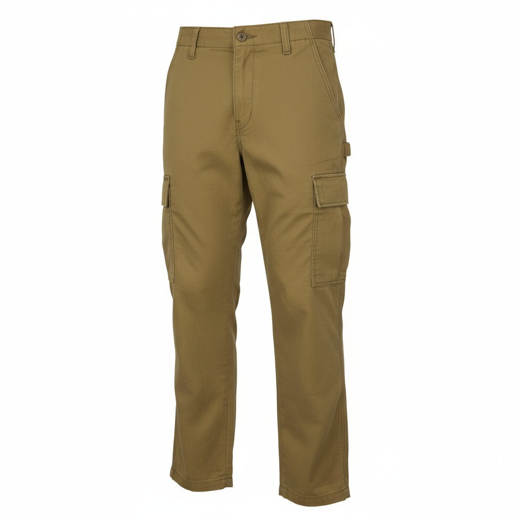 LEVI'S XX Cargo Men Trousers W32/L32 Brown Straight Fit Zip Fly Patch Pockets