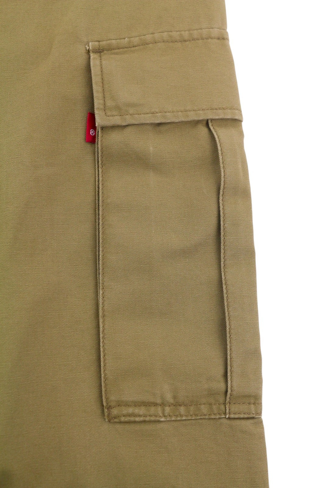 LEVI'S XX Cargo Men Trousers W32/L32 Brown Straight Fit Zip Fly Patch Pockets