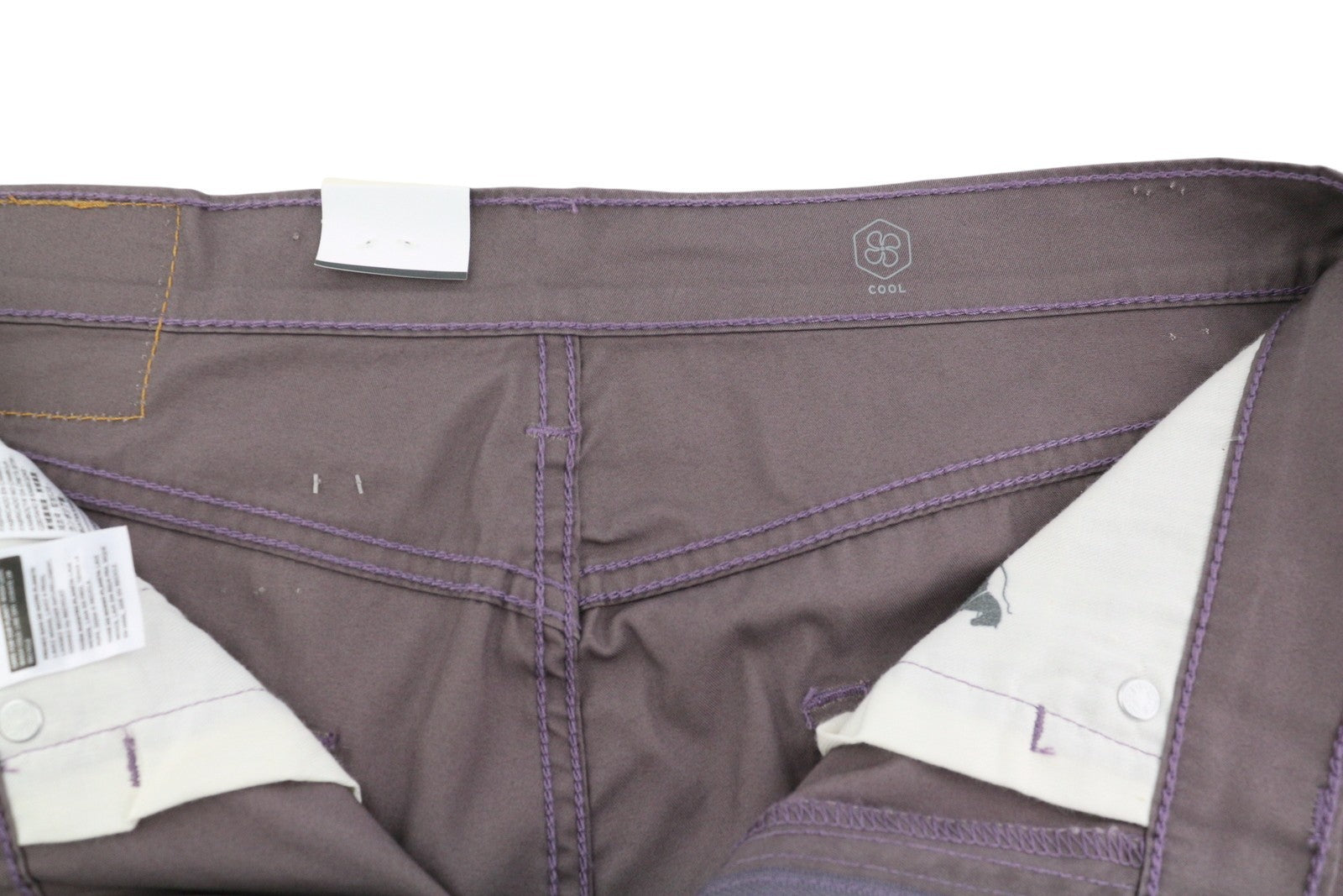 LEVI'S 502 Men Trousers W32/L32 Premium Cool Tapered Fit Zip Fly Logo Purple