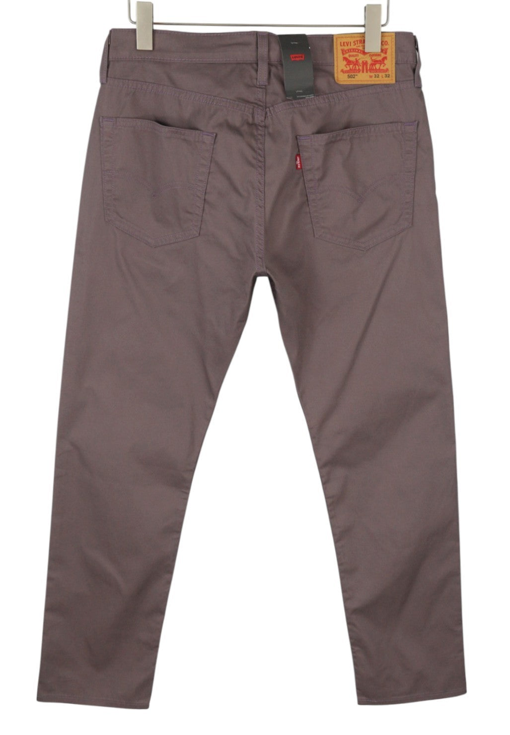 LEVI'S 502 Men Trousers W32/L32 Premium Cool Tapered Fit Zip Fly Logo Purple