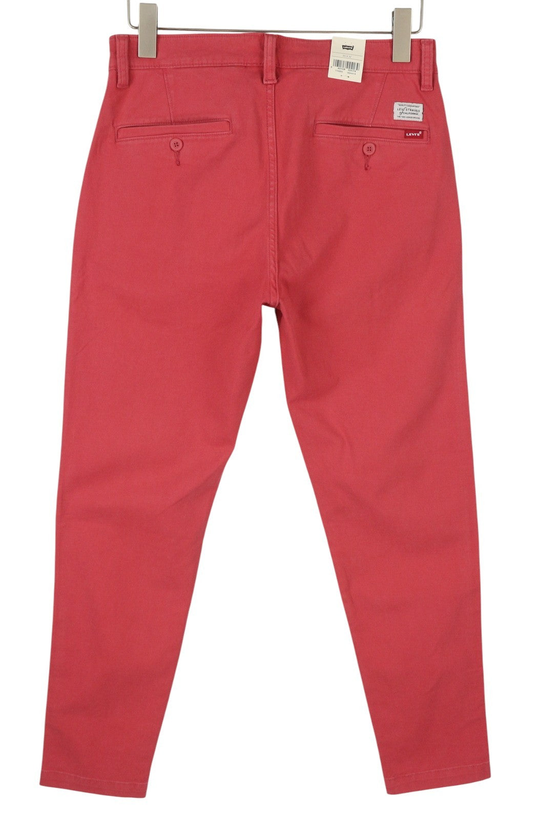 LEVI'S XX Chino Men Trousers W30/L32 Mid Pink Standard Taper Stretch Extensible