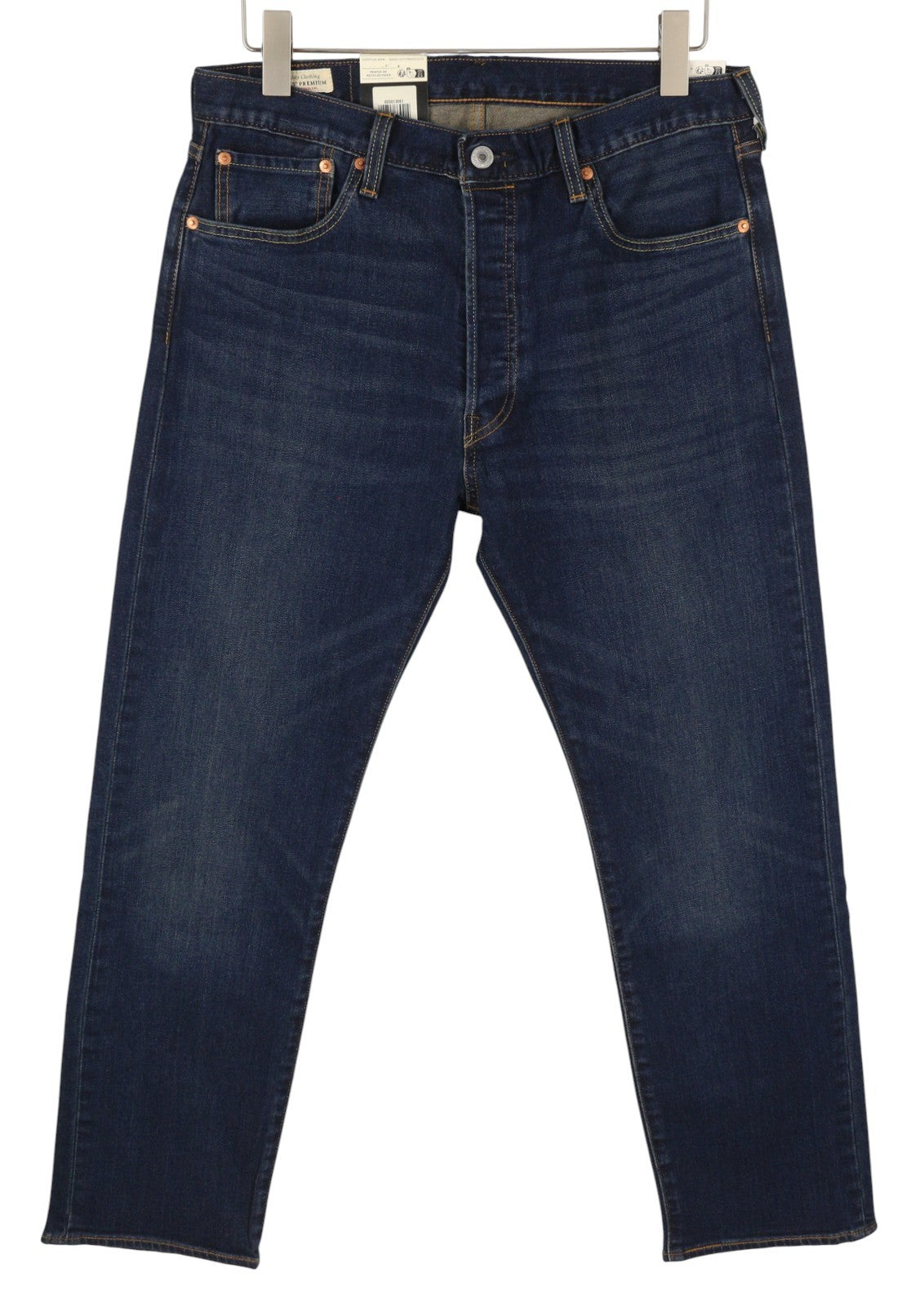 LEVI'S 501 Men Jeans W33/L30 Premium Straight Fit Advanced Stretch Faded Blue