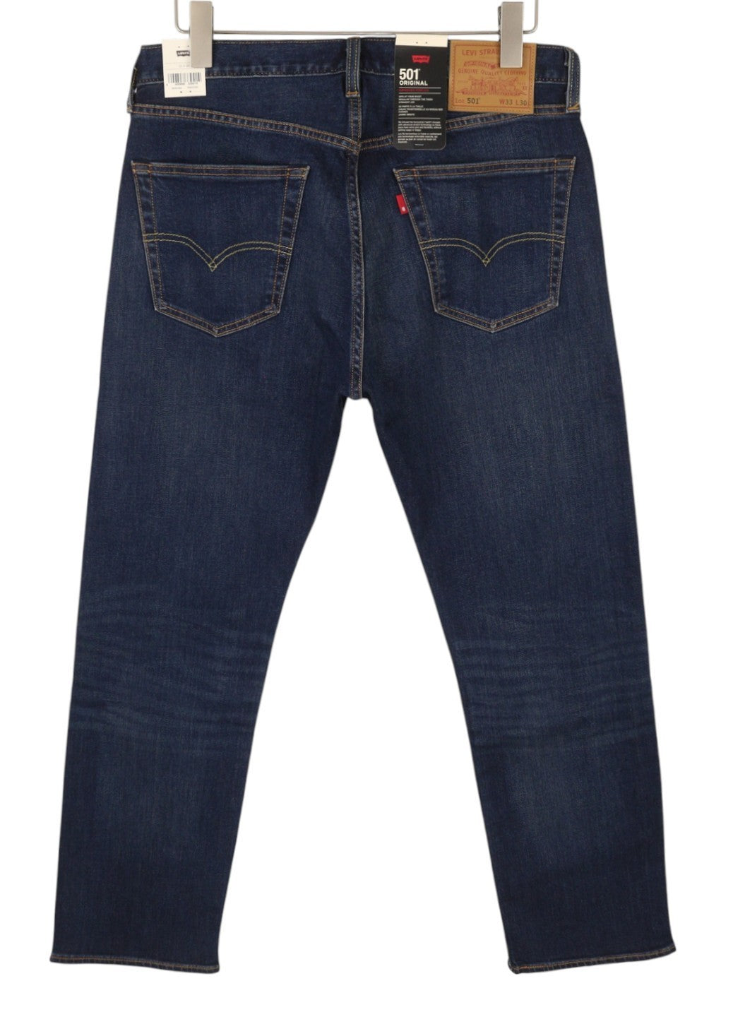 LEVI'S 501 Men Jeans W33/L30 Premium Straight Fit Advanced Stretch Faded Blue