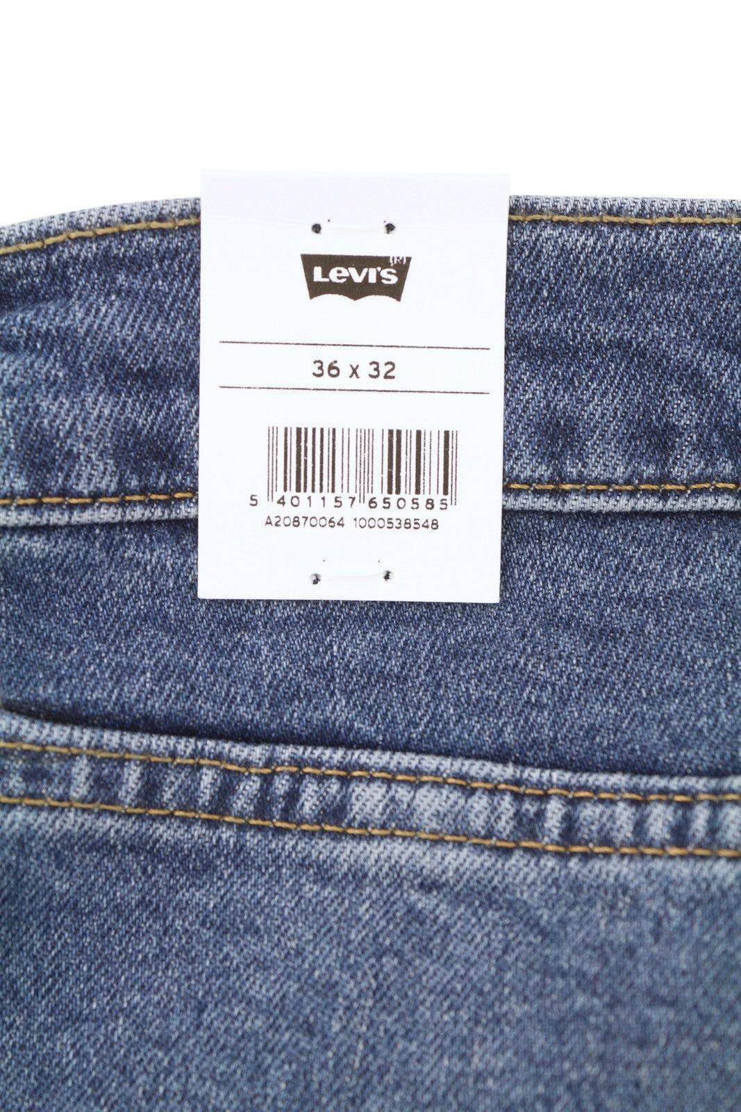LEVI'S 512 Men Jeans W36/L32 Slim Taper Stretch Extensible Faded Denim Blue