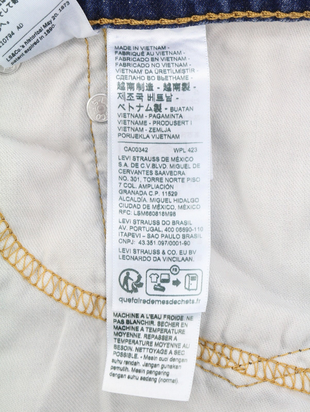 LEVI'S 511 Men Jeans W36/L36 Blue Faded Lightweight Denim Stretch Extensible