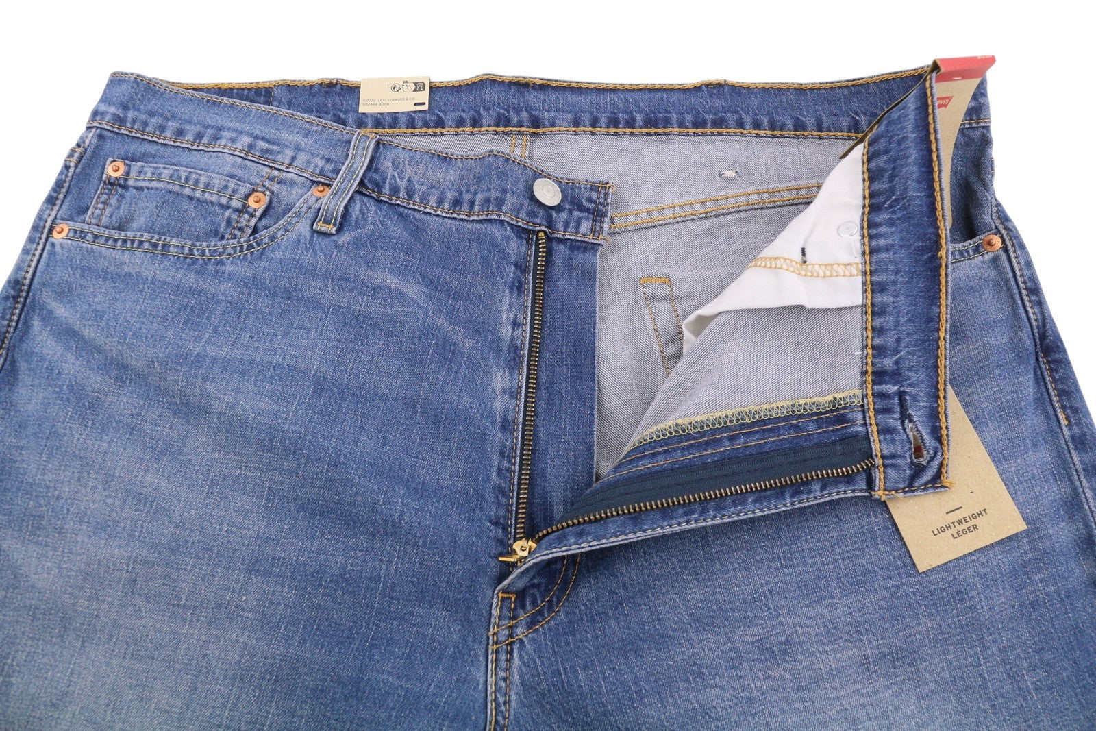 LEVI'S 511 Men Jeans W40/L32 Blue Faded Lightweight Denim Stretch Extensible