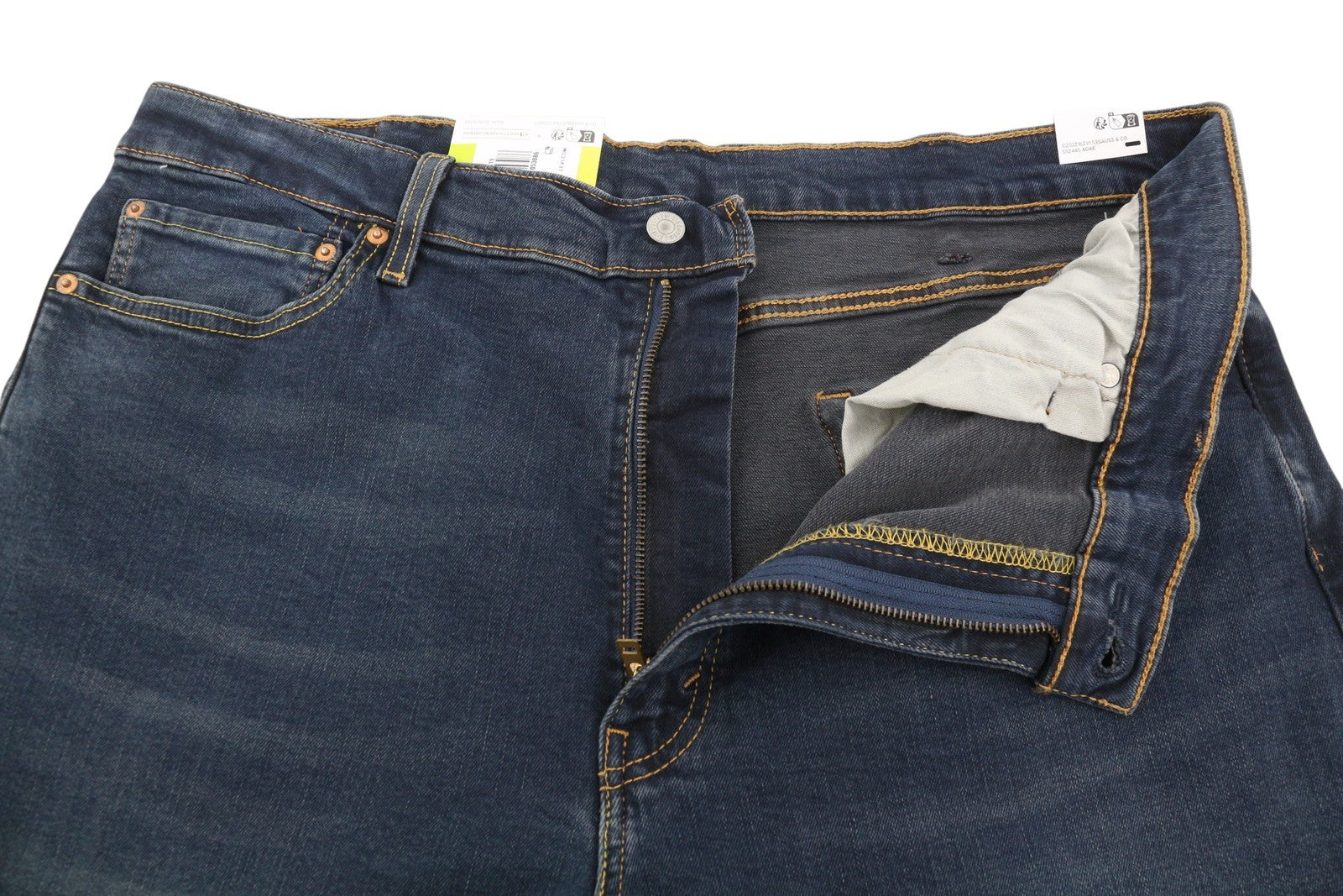 LEVI'S 512 Men Jeans W40/L32 Blue Faded Slim Taper Fit Flex Stretch Extensible