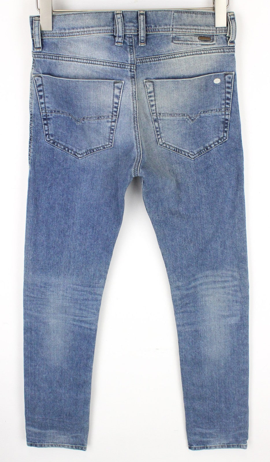 DIESEL Tepphar 0842H Men's Jeans W26/L30 Slim Carrot Fit Stretch Blue Buttoned