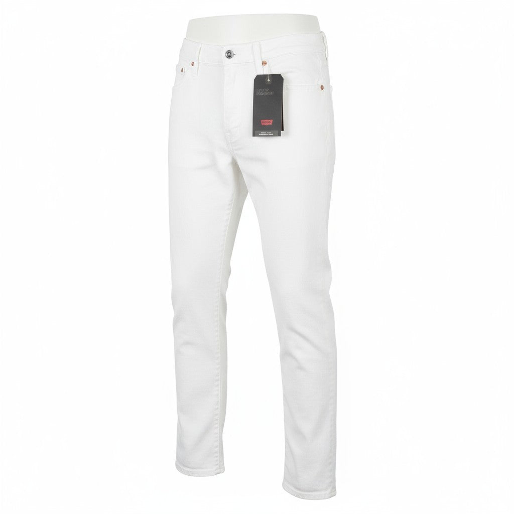 LEVI'S 512 Men Jeans W30/L32 White Premium Big E Slim Tapered Fit Zip Fly Denim