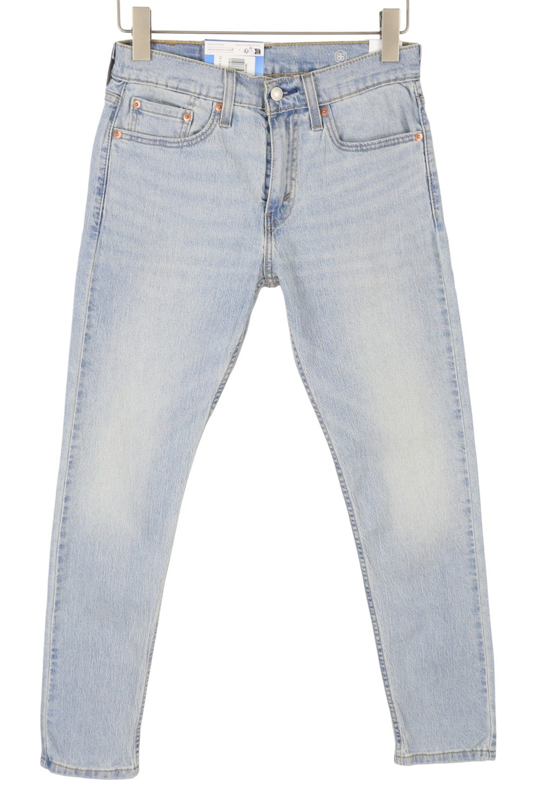 LEVI'S 512 Men Jeans W28/L30 Slim Taper Stretch Extensible Faded Denim Blue