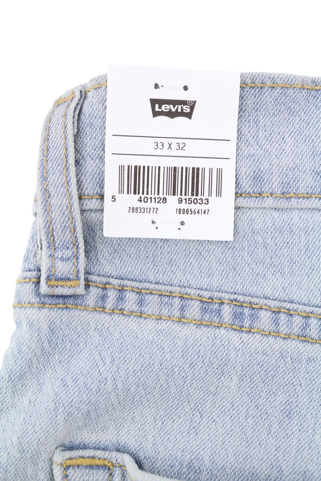 LEVI'S 512 Men Jeans W33/L32 Slim Taper Stretch Extensible Faded Denim Blue