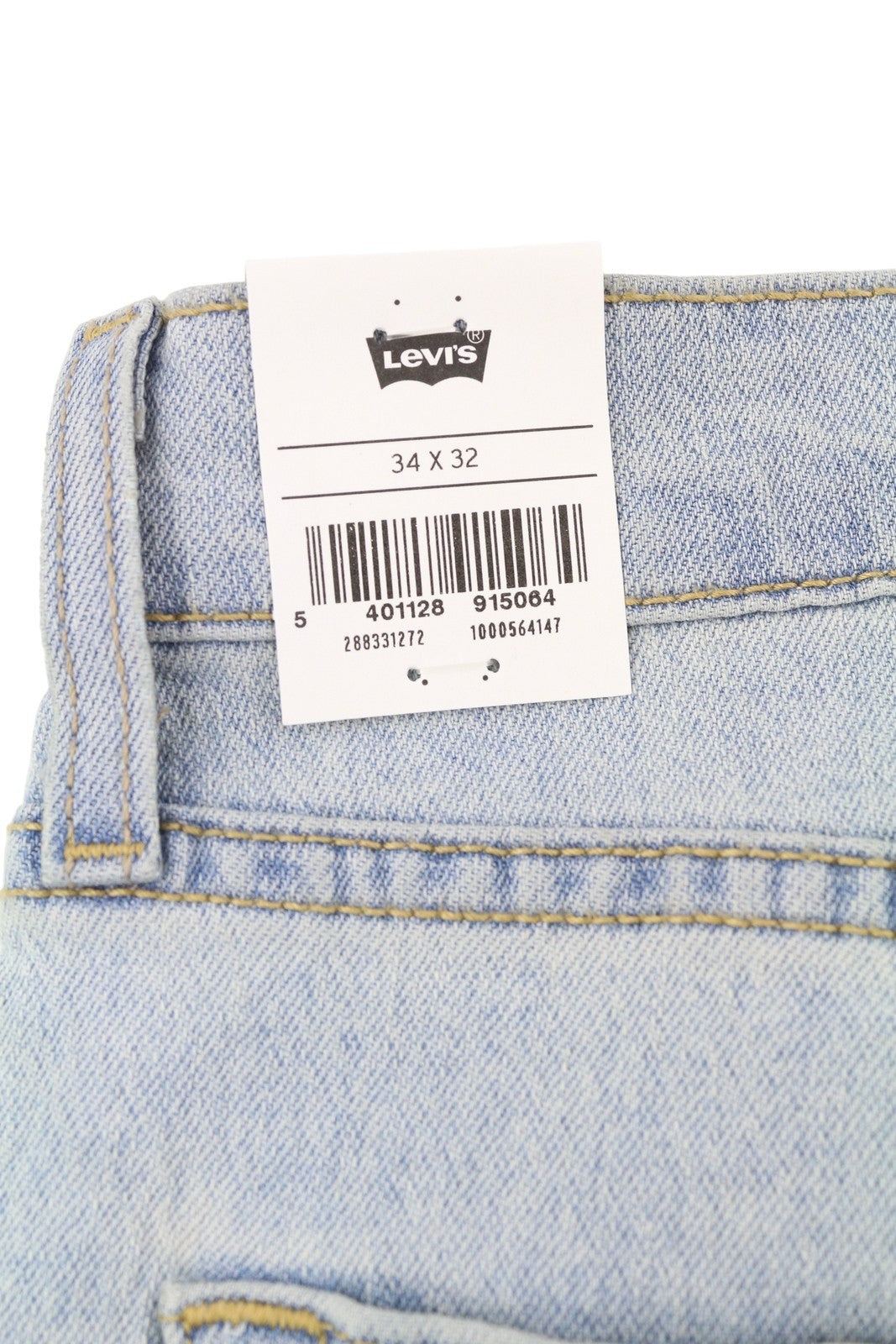 LEVI'S 512 Men Jeans W34/L32 Slim Tapered Stretch Extensible Faded Denim Blue