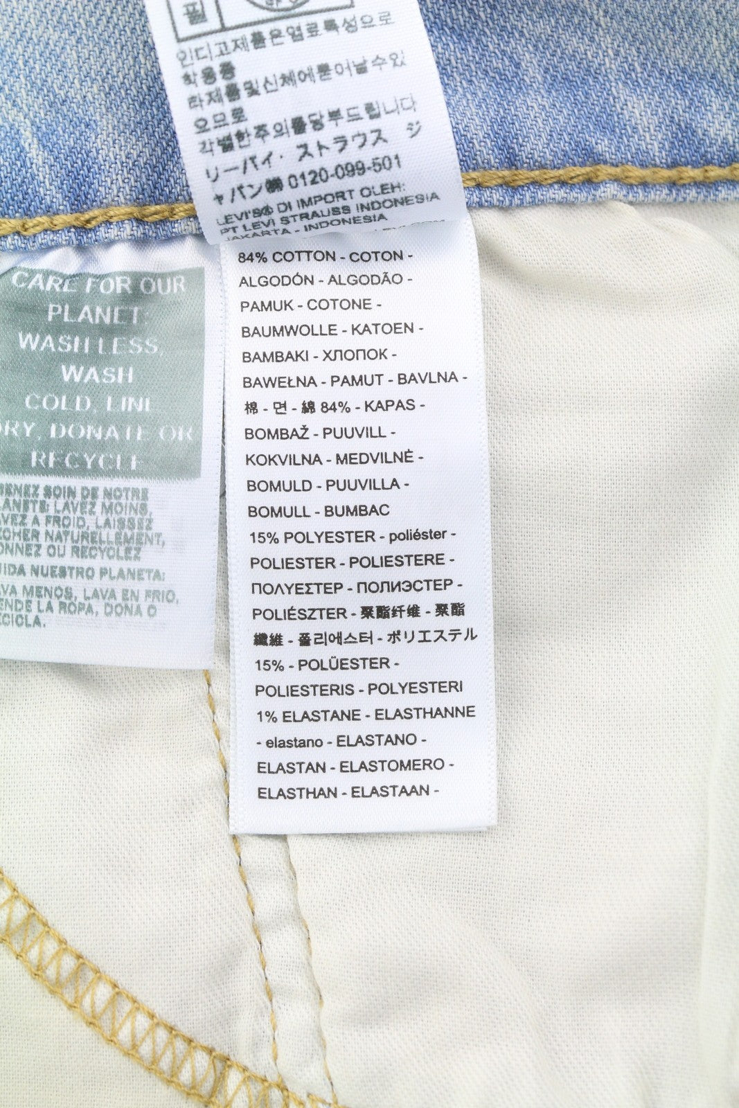 LEVI'S 512 Men Jeans W33/L32 Slim Tapered Stretch Extensible Faded Denim Blue