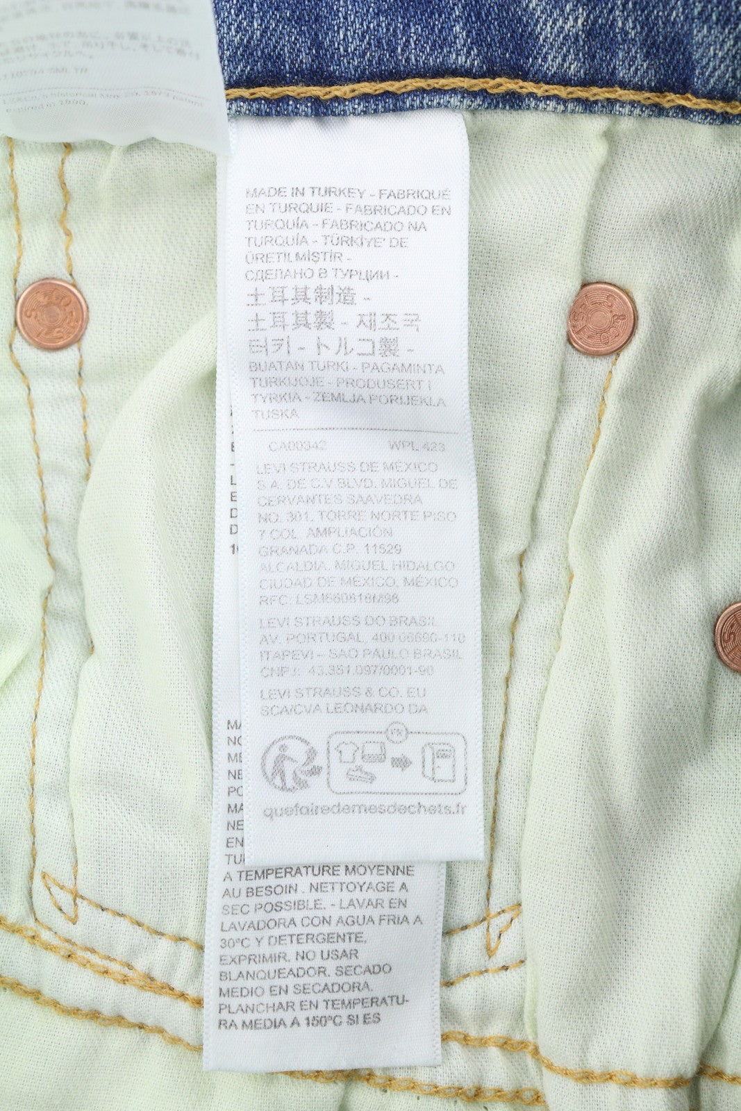 LEVI'S 512 Men Jeans W31/L34 Slim Tapered Stretch Extensible Zip Faded Blue