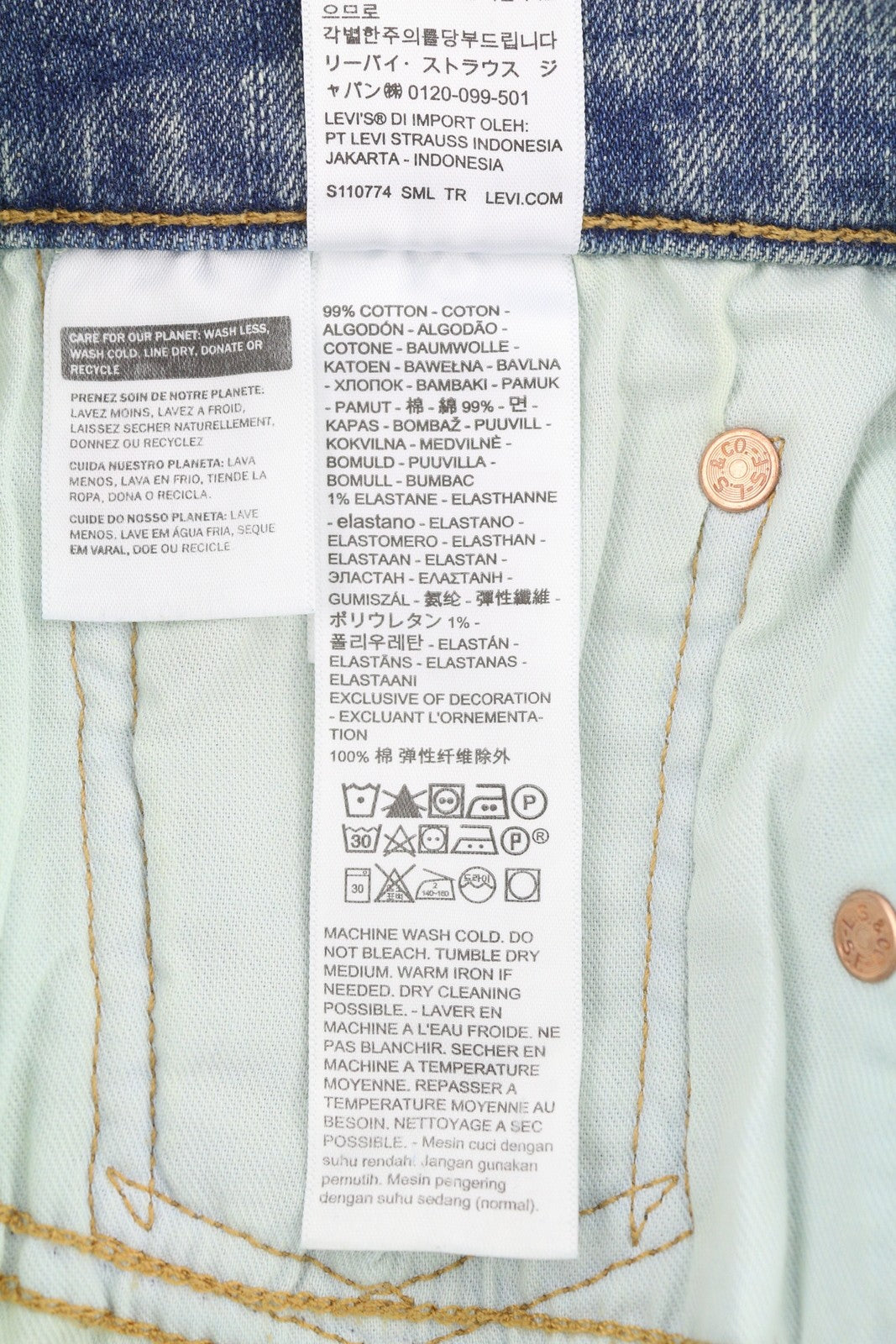 LEVI'S 502 Men Jeans W31/L32 Tapered Stretch Extensible Zip Faded Blue Denim