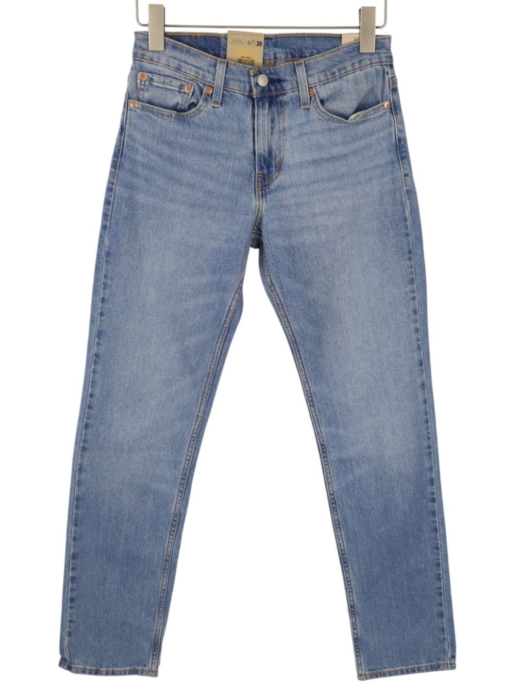 LEVI'S 511 Men Jeans W28/L32 Slim Stretch Extensible Zip Whiskers Faded Blue