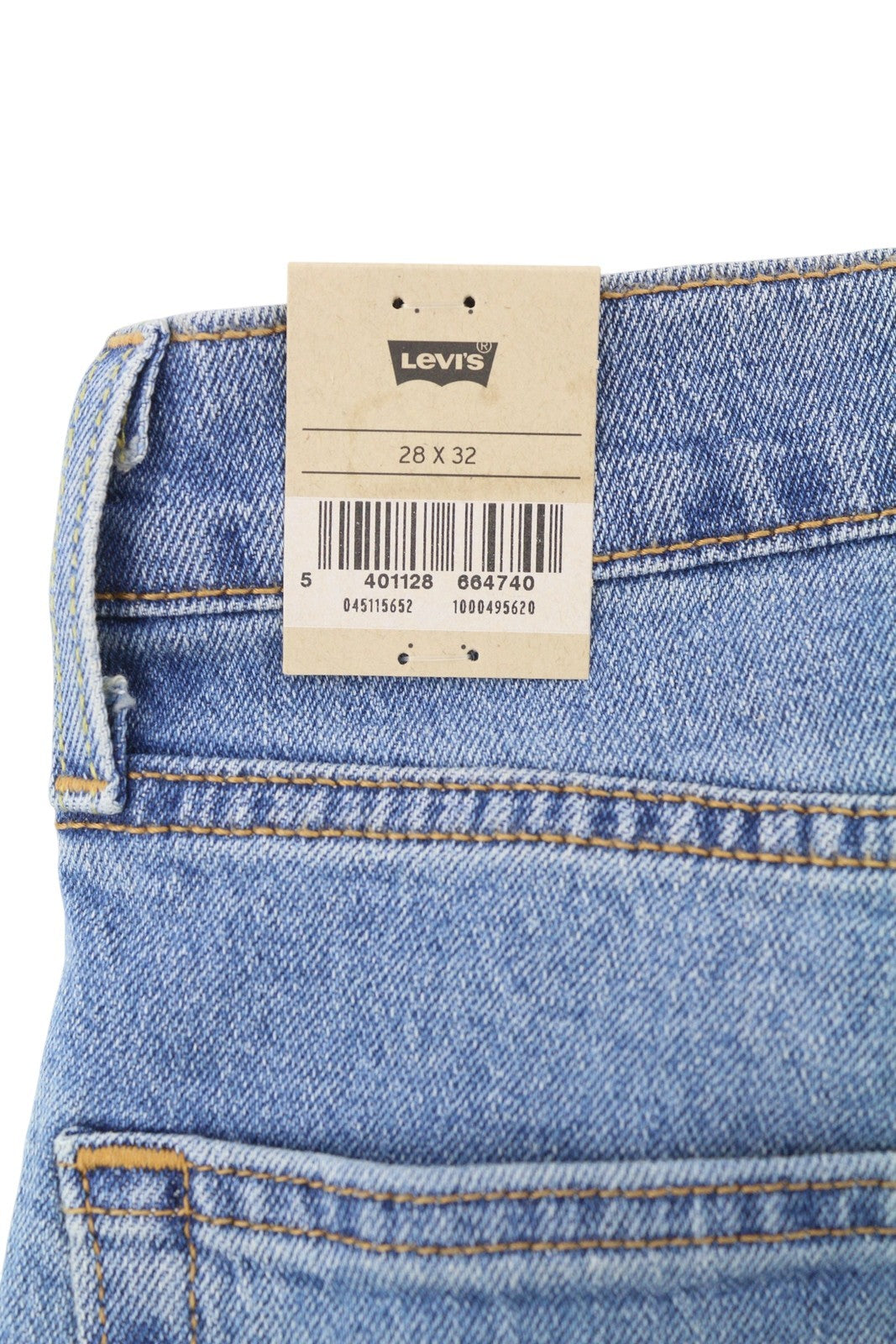 LEVI'S 511 Men Jeans W28/L32 Slim Stretch Extensible Zip Whiskers Faded Blue