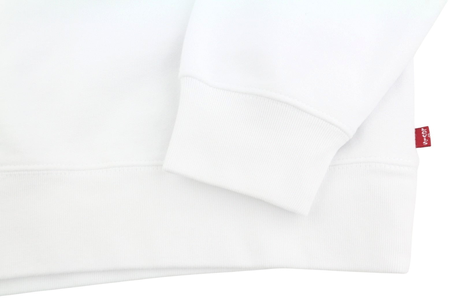 LEVI'S Relaxed Fit Men Sweatshirt M White Graphic Logo Crew Collar Pullover