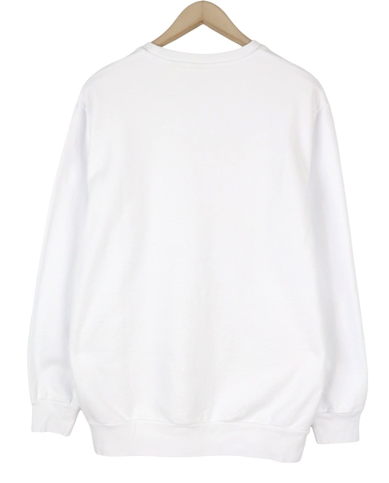 LEVI'S Standard Fit Men Sweatshirt L White Graphic Logo Crew Collar Pullover