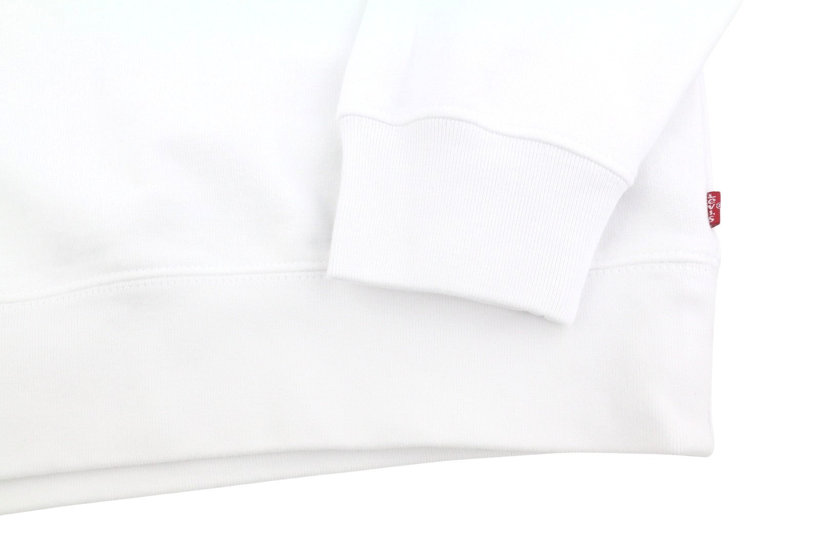 LEVI'S Relaxed Fit Men Sweatshirt M White Graphic Logo Crew Neck Cotton Pullover