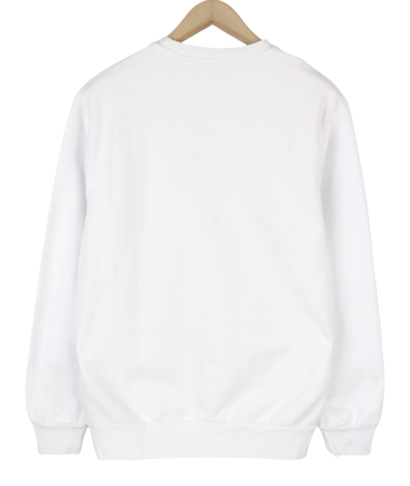 LEVI'S Standard Fit Men Sweatshirt M White Crew Neck Front Logo Cotton Pullover