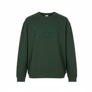 LEVI'S Relaxed Fit Men Sweatshirt XL Green Crew Neck Embroidered Logo Pullover
