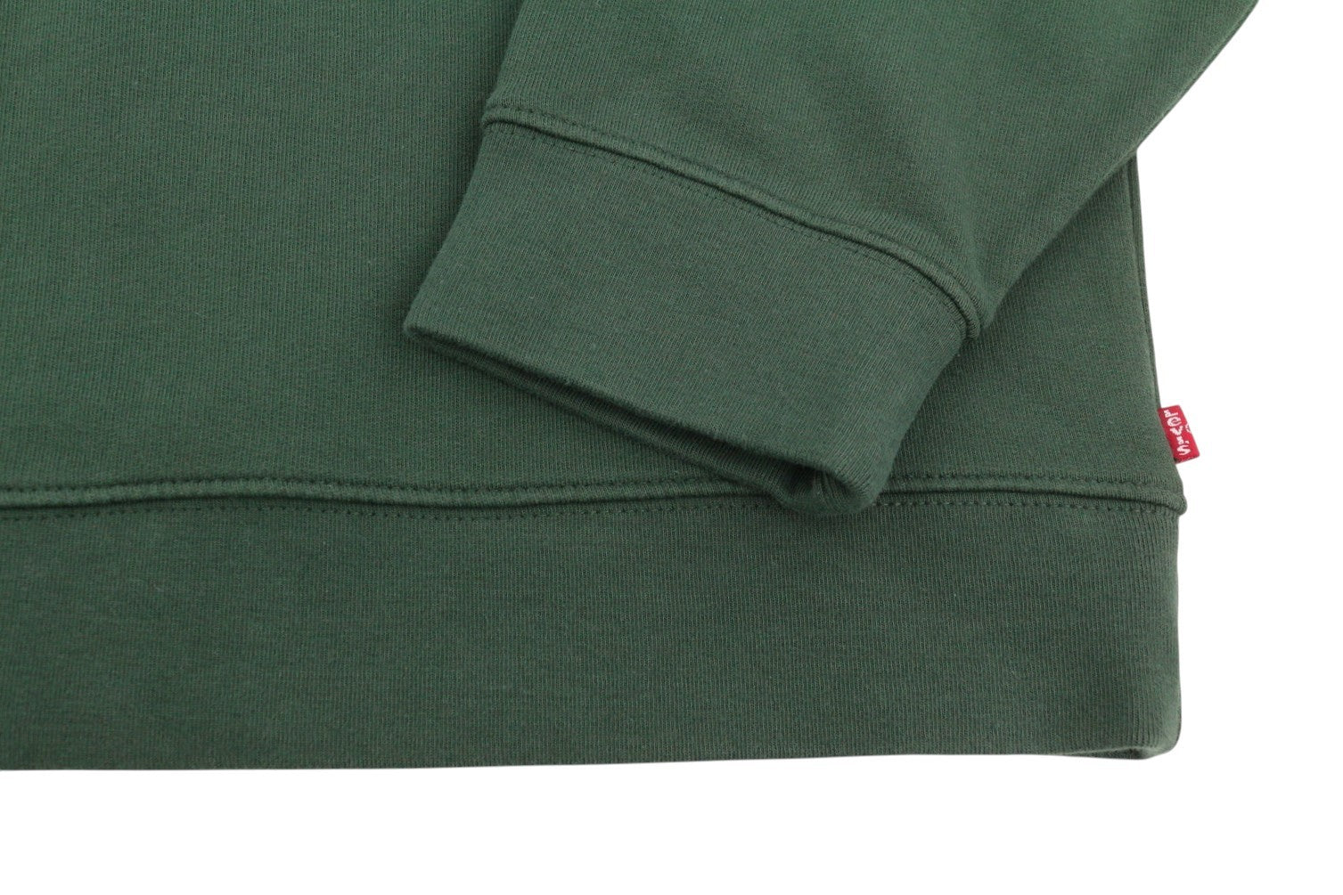 LEVI'S Relaxed Fit Men Sweatshirt XL Green Crew Neck Embroidered Logo Pullover